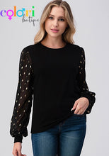 Cargar imagen en el visor de la galería, Long Chiffon Sleeve Top
