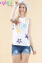 Cargar imagen en el visor de la galería, Sleeveless Stars Top
