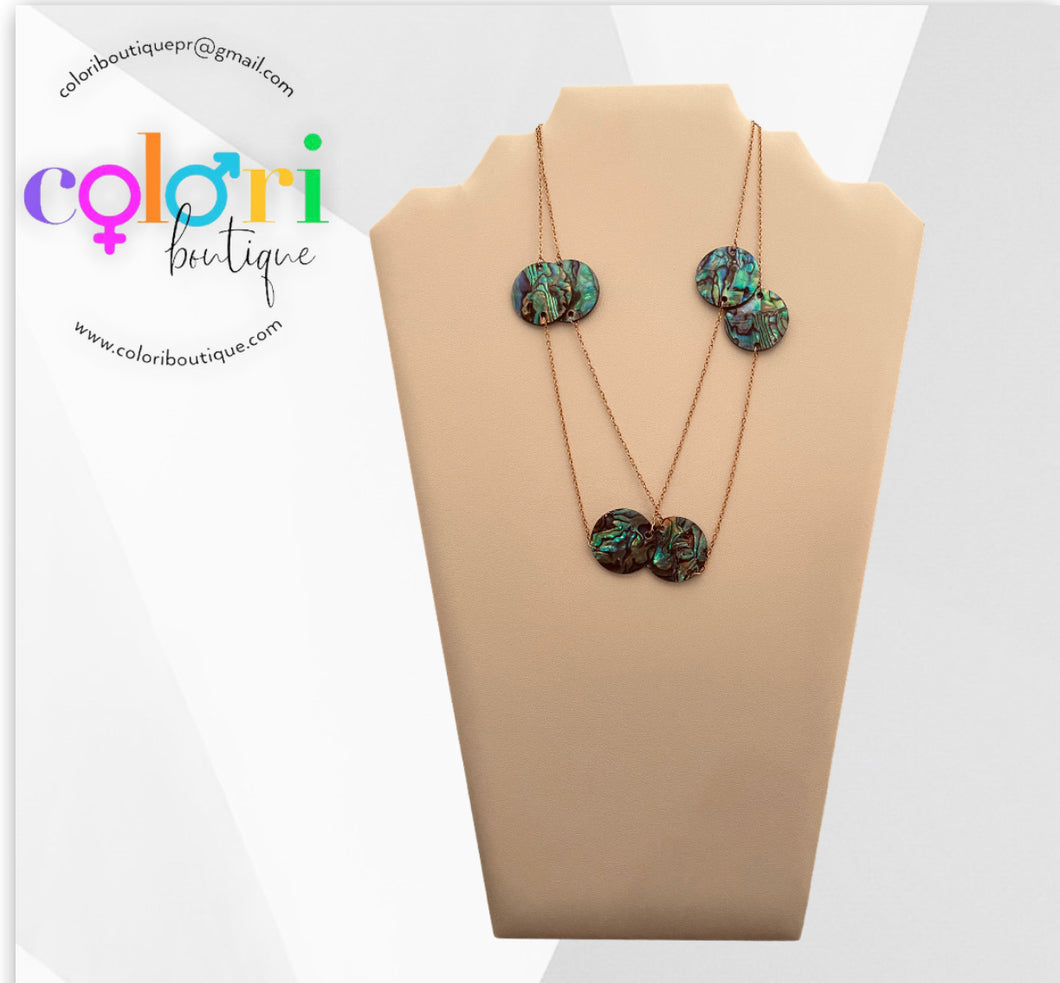 Set collar y pulsera nacar