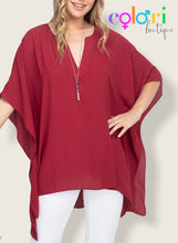 Cargar imagen en el visor de la galería, V-Neck tunic top
