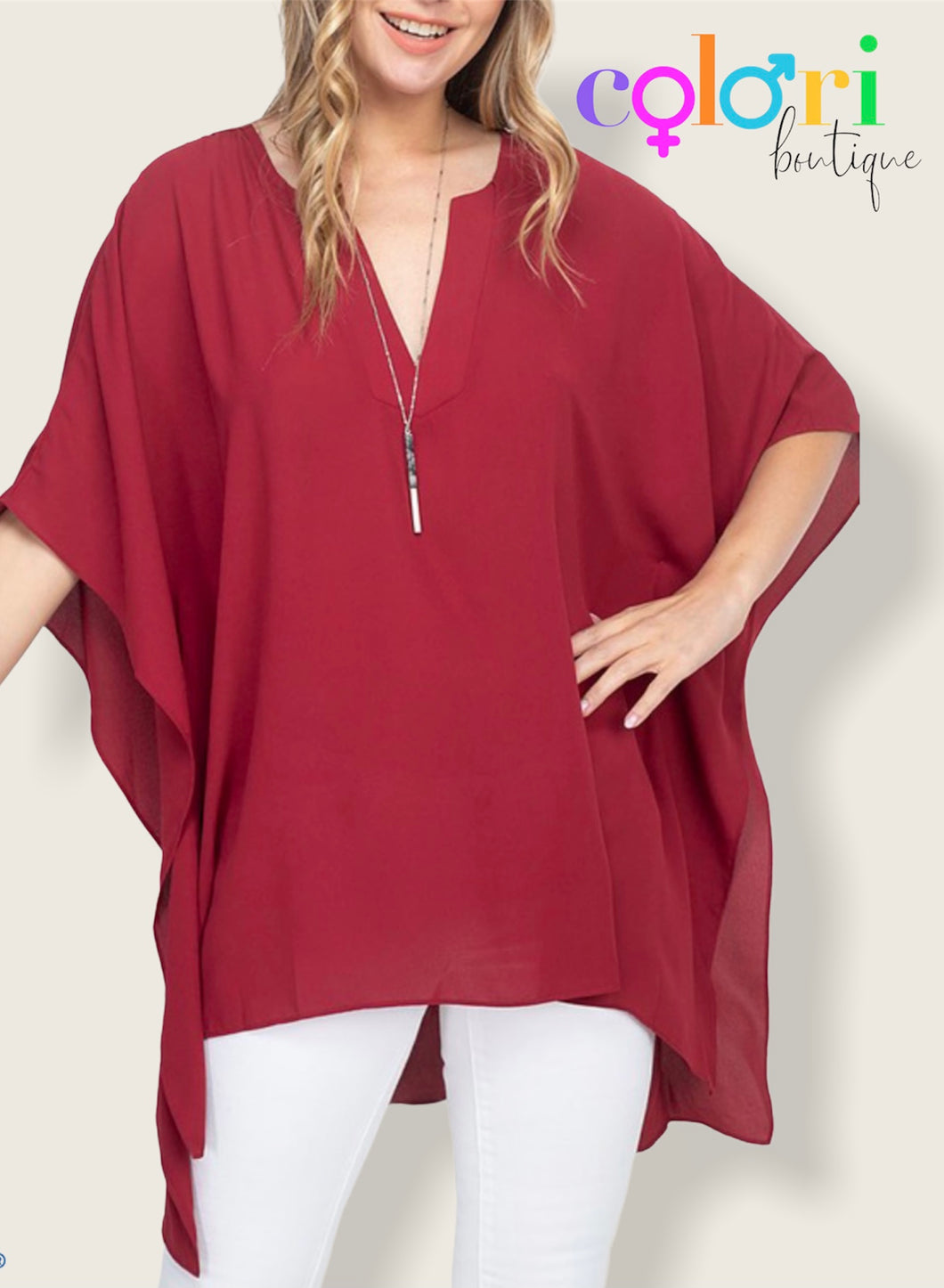 V-Neck tunic top