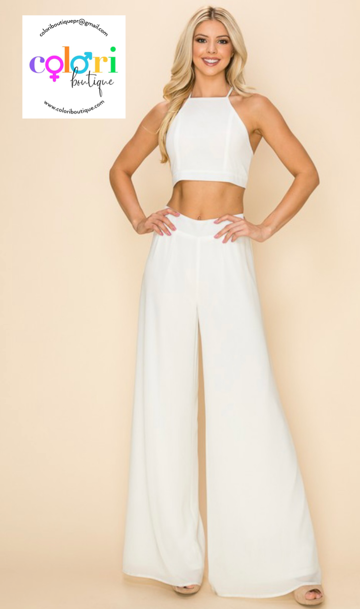 Bow Tie Top & Pants Set