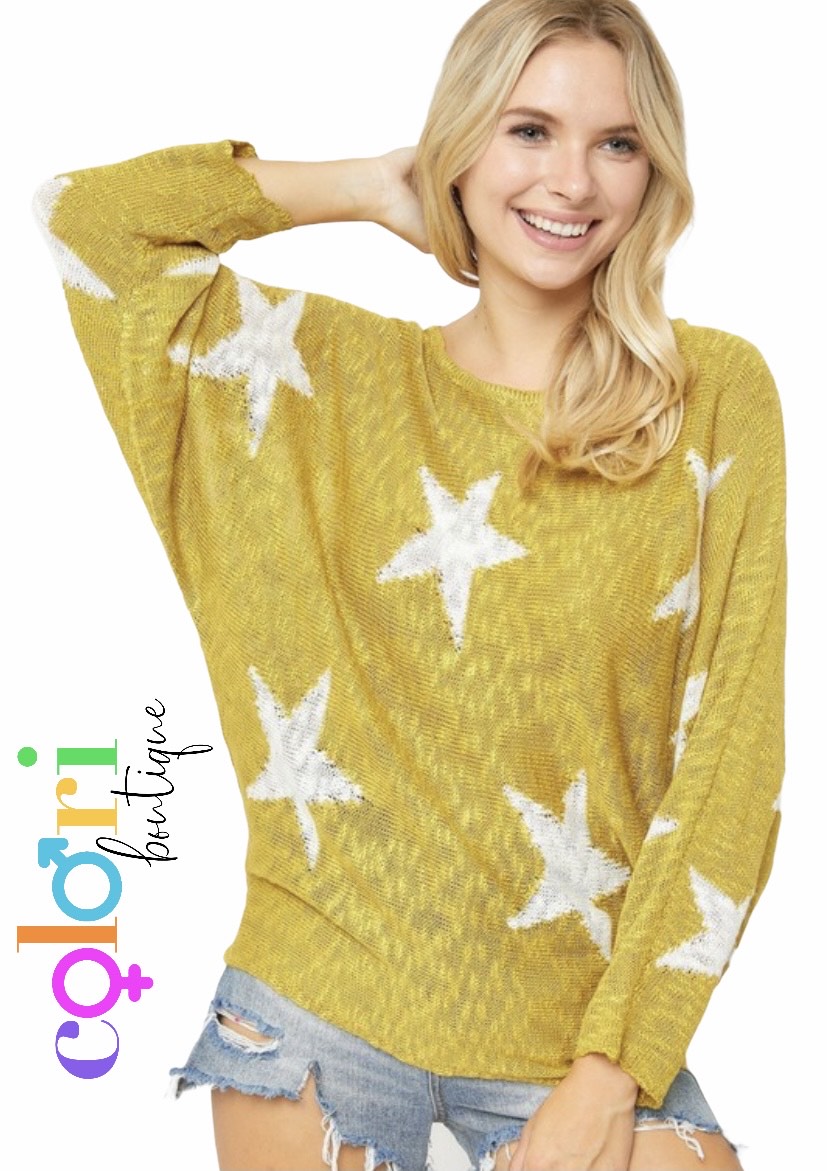 Star Crew Neck Sweater