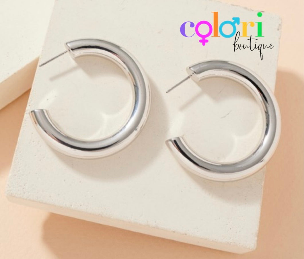 Open Hoop Earrings