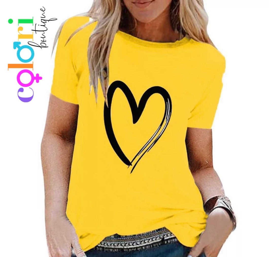 Heart Ladies Top